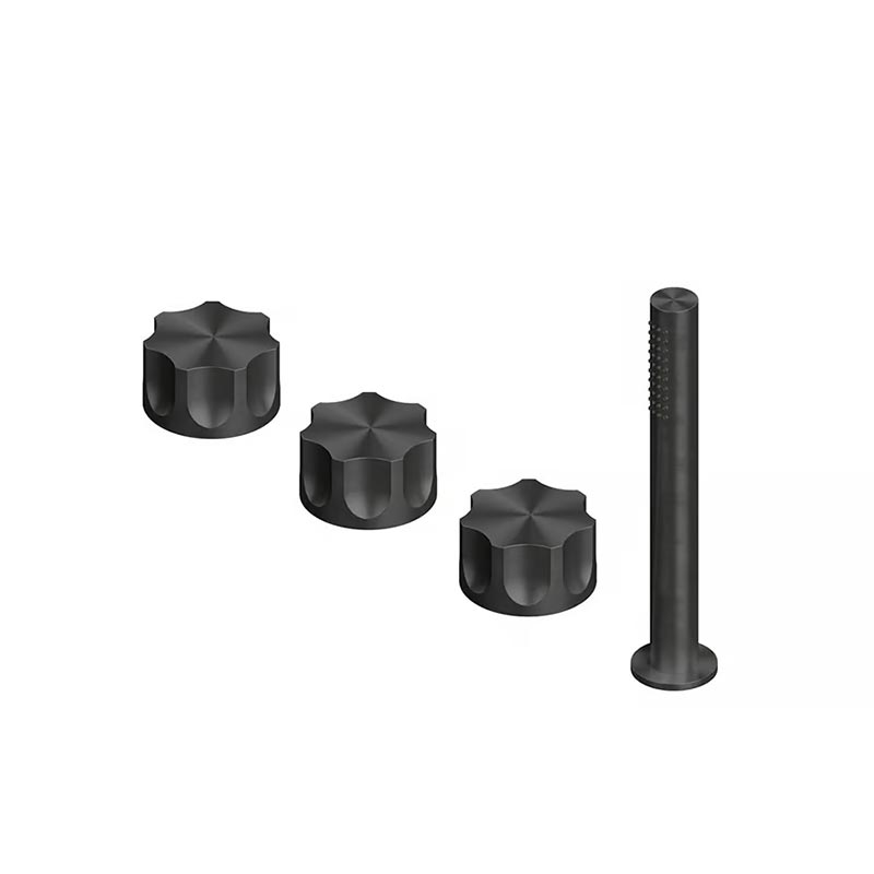 QuadroDesign MODO 1799ON Смеситель на борт ванны без излива, цвет Black Gold