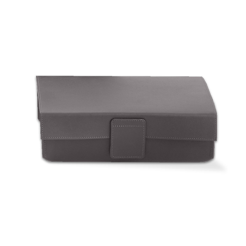 Decor Walther 0938693 NAPPA UTBD Универсальная коробка с крышкой Натуральная кожа дымч.-серая