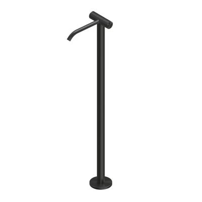 QuadroDesign HUM 2405VON Смеситель для раковины напольный с запорными вентилями, цвет Black Gold