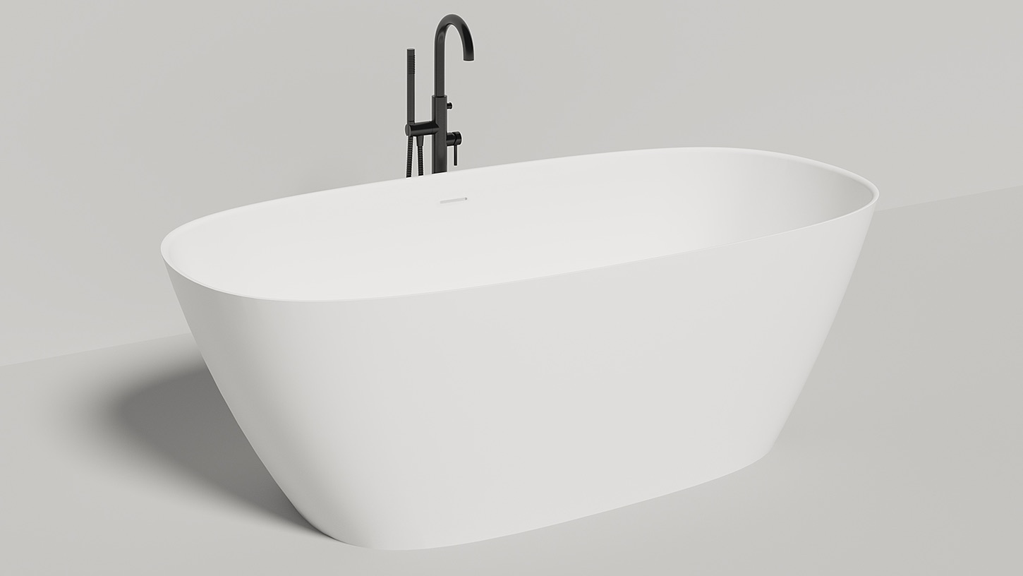 Отдельностоящая ванна SOFIA 185 из S-Sense/S-Stone 1850x900x605 мм (102519G)