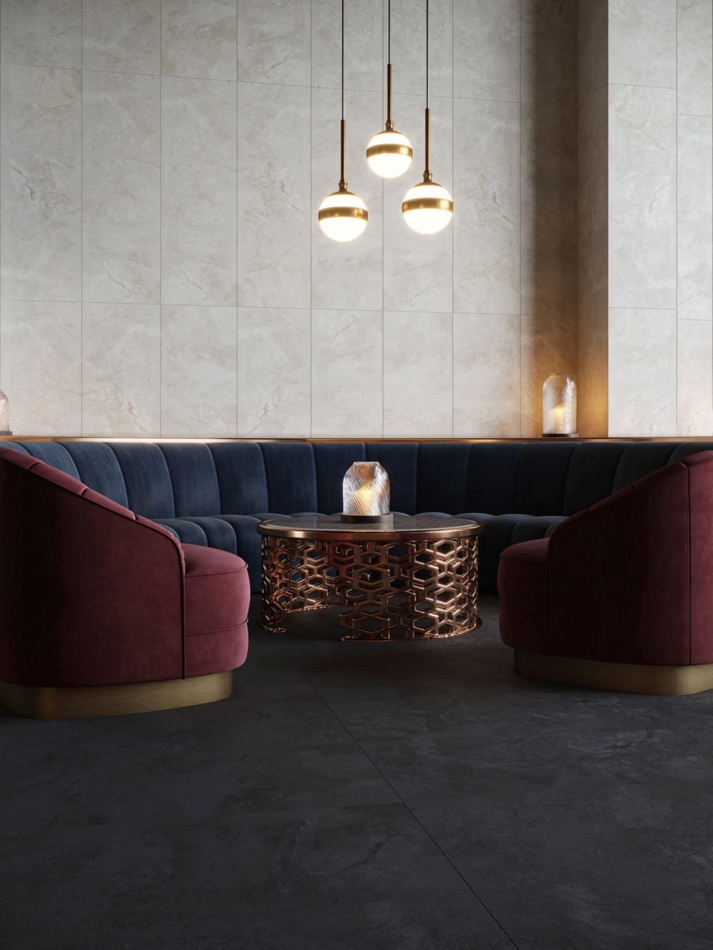Керамогранит PORCELANOSA IMAGE DARK 40х80x1.15 G-349
