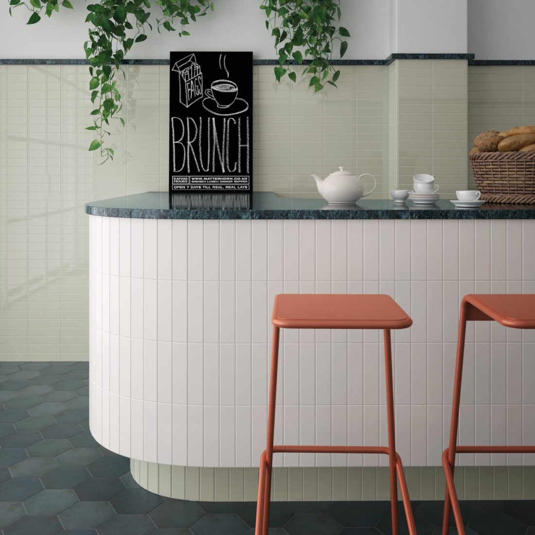 Керамическая плитка  EQUIPE COSTA NOVA TANSY GREEN 5х20 EQ-3