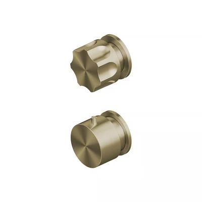 QuadroDesign MODO 1748.00OC Смеситель термостатический из стены с 1-м запорным вентилем, цвет Light Gold