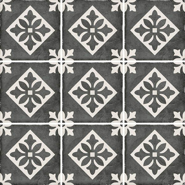 Керамогранит ART NOUVEAU PADUA BLACK (24416) 20x20 от Equipe Ceramicas (Испания)