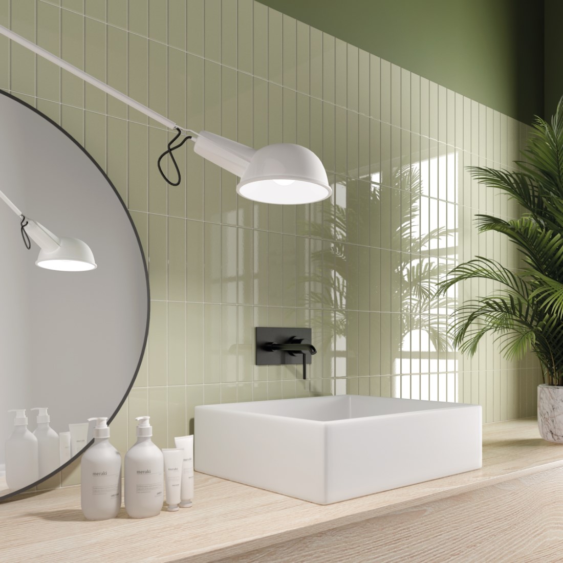 Керамическая плитка  EQUIPE COSTA NOVA TANSY GREEN 5х20 EQ-3