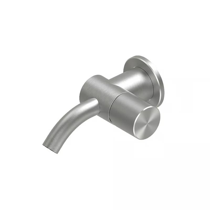 QuadroDesign HUM 2420TAS Смеситель для раковины на 1 отверстие из столешницы, цвет Brushed Stainless Steel