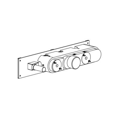 Carimali W6101 Встраиваемая часть термостатического смесителя на ванну из стены на 3 выхода G 1/2’’