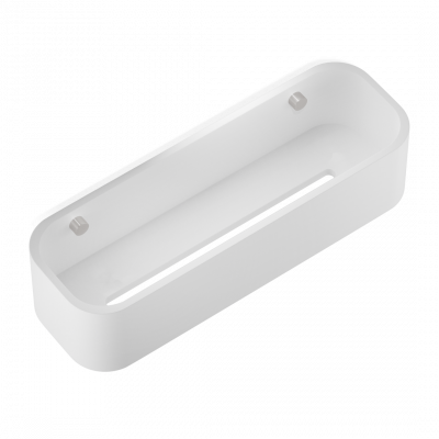 Decor Walther 0973855 STONE DCT30 Душевая ёмкость Белый / Сталь матовая
