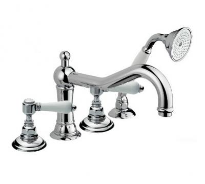 ™ Nicolazzi 1449CR78 Смеситель на 4 отв. для ванны с душем *PETIT M.BLANC*