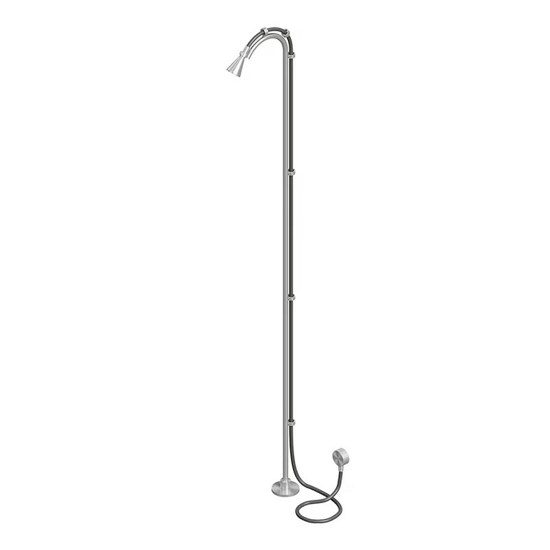 QuadroDesign Душевая программа CD021.2AS Душевая колонна, цвет Brushed Stainless Steel