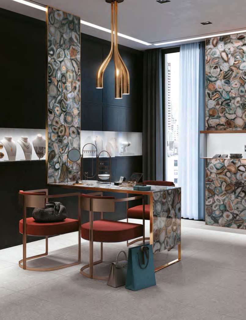 Керамогранит слэб MIRAGE AGATA MULTICOLOR WA 09 LUC SQ 120х278х6 (Италия)
