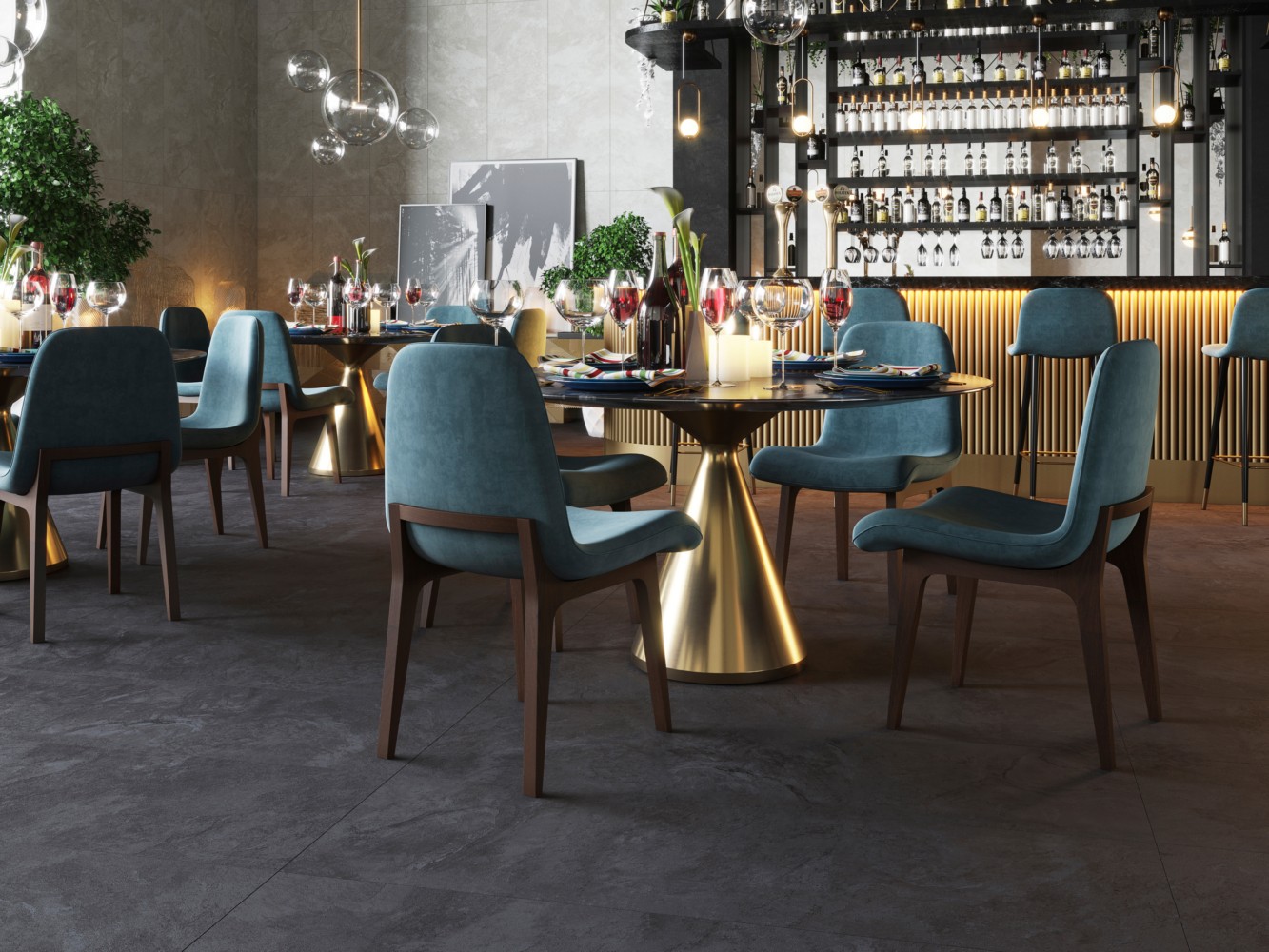 Керамогранит PORCELANOSA IMAGE DARK 40х80x1.15 G-349