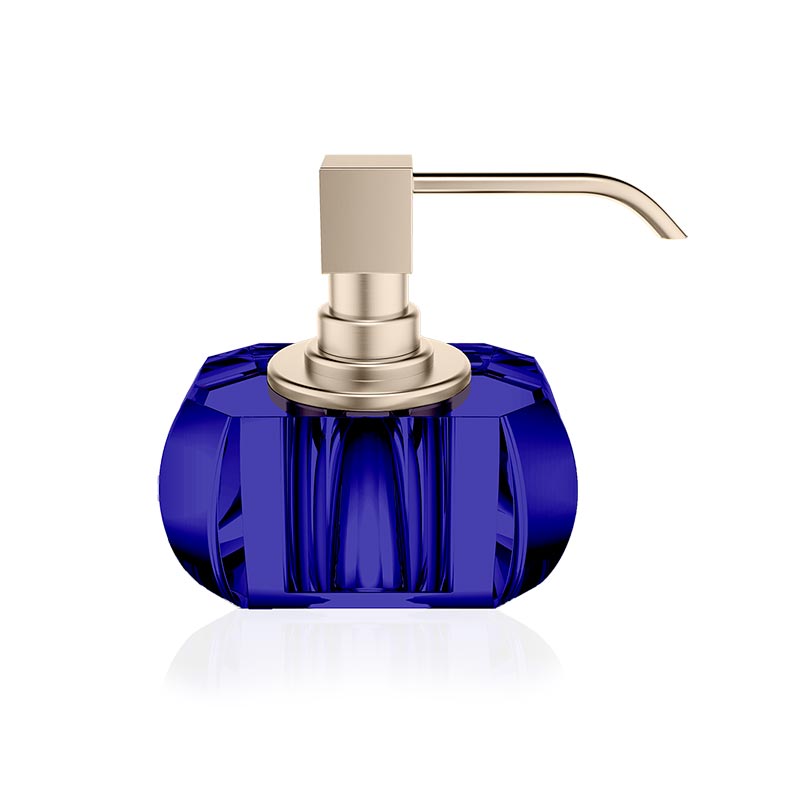 Decor Walther © 0939195 KR BMD KRISTALL Дозатор для мыла Capri Blue / Nickel satin