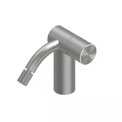 QuadroDesign HUM 2435TAS Смеситель для биде на 1 отверстие из столешницы, цвет Brushed Stainless Steel