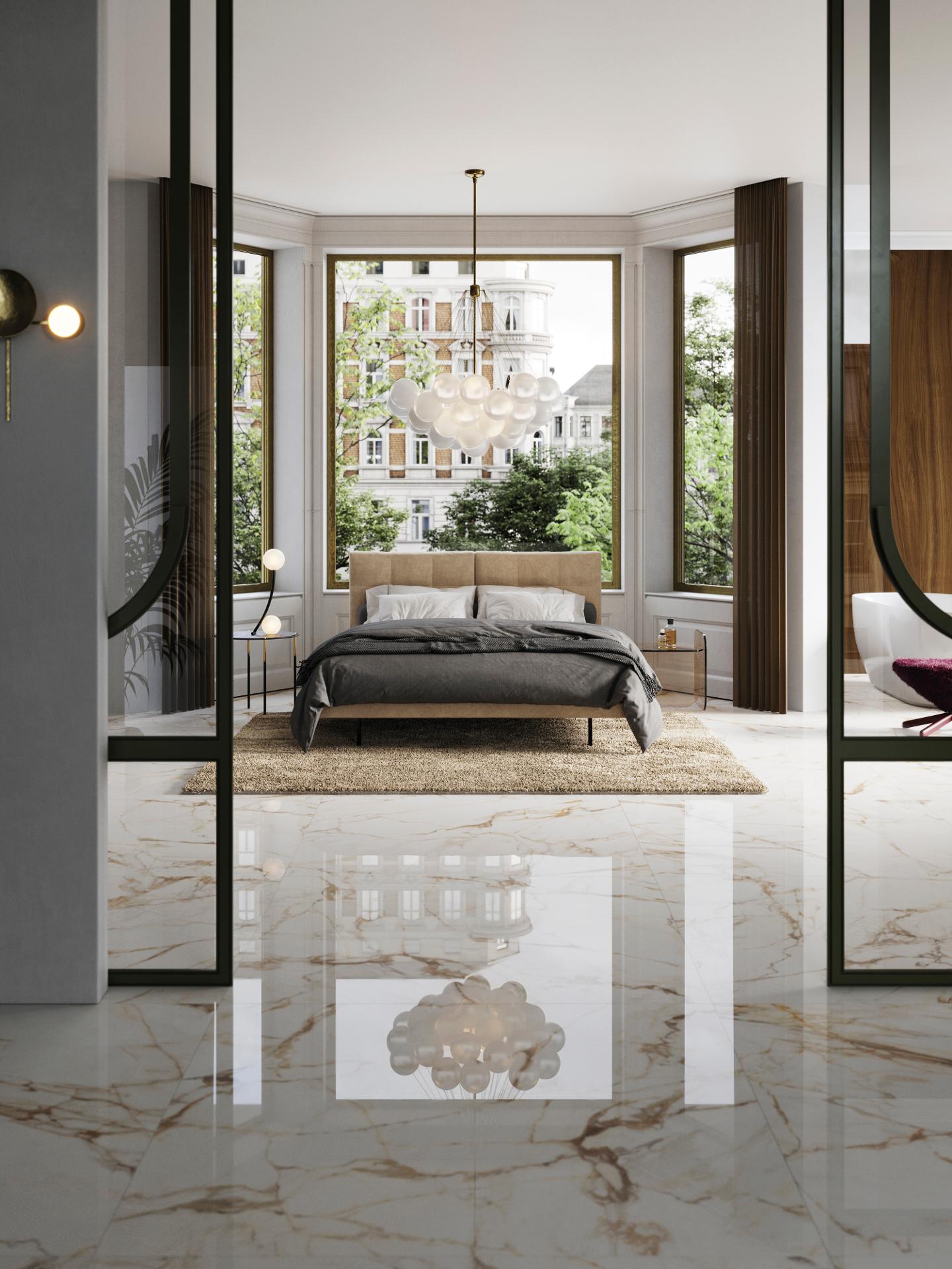 Керамогранит PORCELANOSA XLIGHT CALACATTA GOLD POLISHED 120х120x6 G-2530