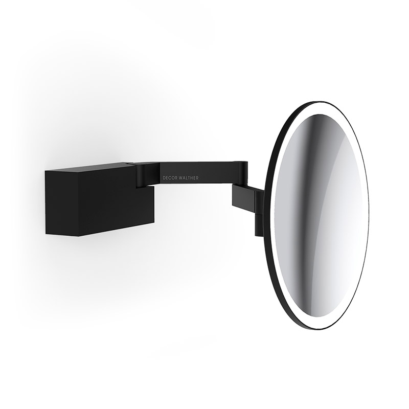 Decor Walther 0123160 VISION R Косметическое зеркало Черный матовый