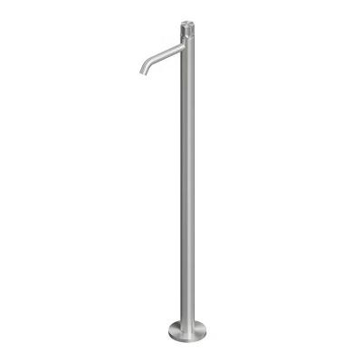 QuadroDesign MODO 1705T/1AS Напольный смеситель для раковины, цвет Brushed Stainless Steel