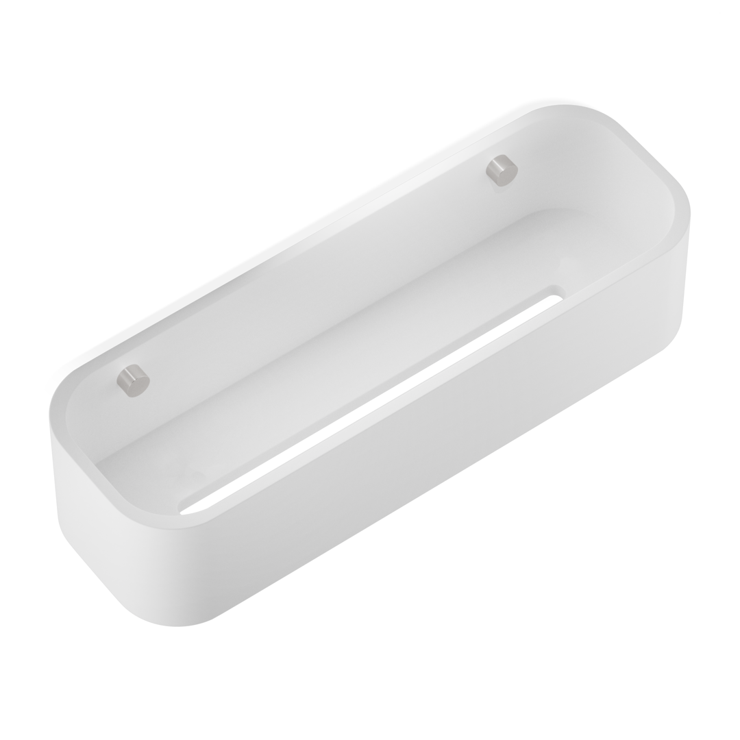 Decor Walther 0973855 STONE DCT30 Душевая ёмкость Белый / Сталь матовая