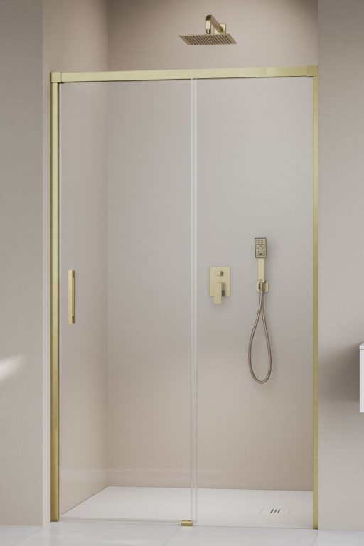 Idea 8 Brushed Gold DWJ Door 820 Left Brushed Gold/Transparent