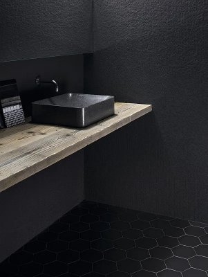 Керамогранит Mutina Phenomenon Hexagon Nero Matt 14,5x16,5