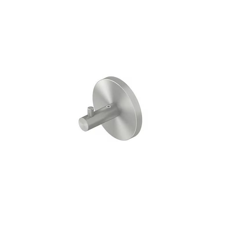 QuadroDesign A14 QA2102AS Крючок с декоративной пластиной, цвет Brushed Stainless Steel