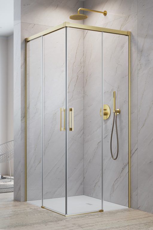 Idea 8 Brushed Gold KDD 120 Left Brushed Gold/Transparent