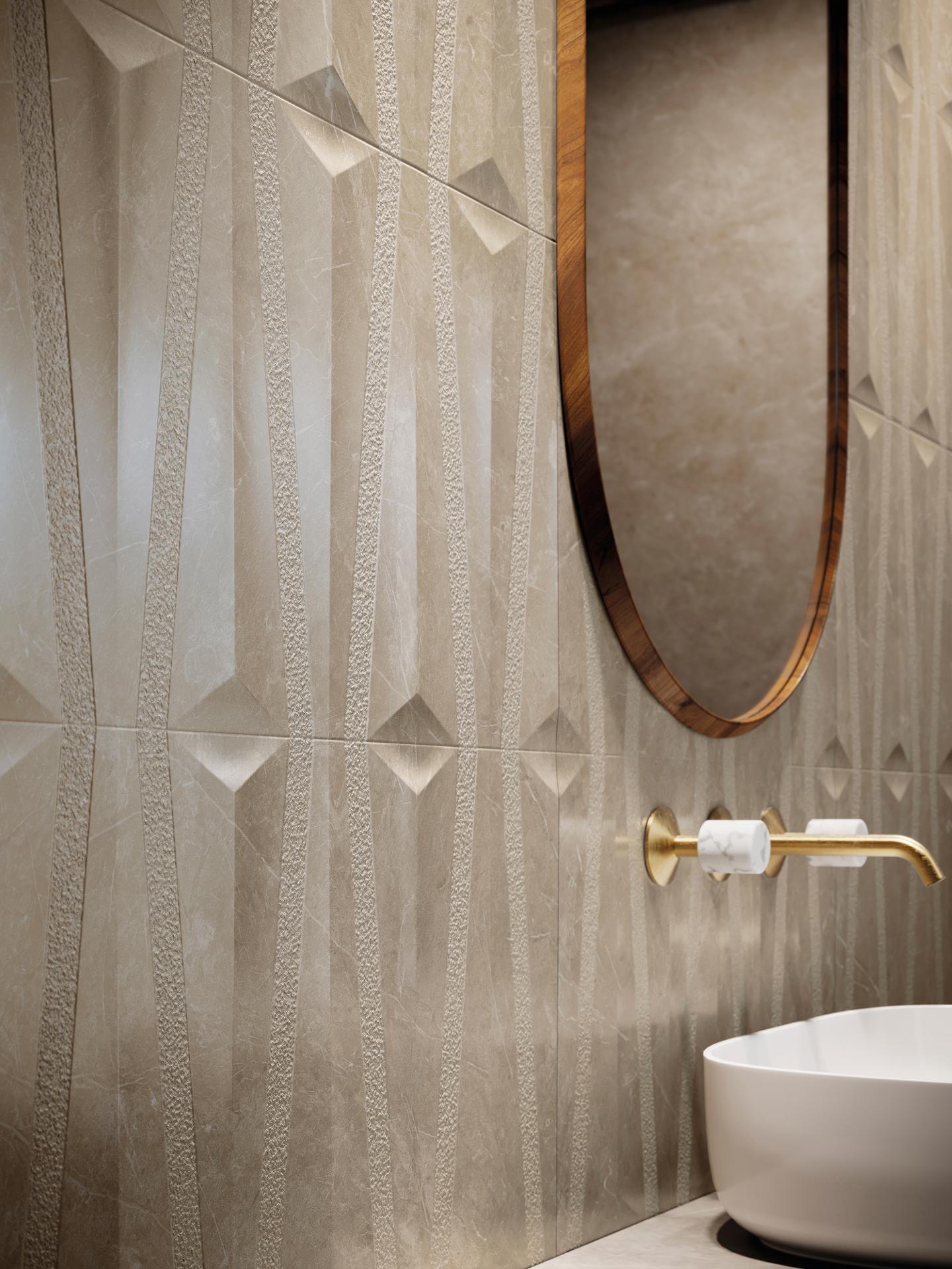 Керамическая плитка  PORCELANOSA VELLUTO BEIGE DECO 59.6х150 G-278
