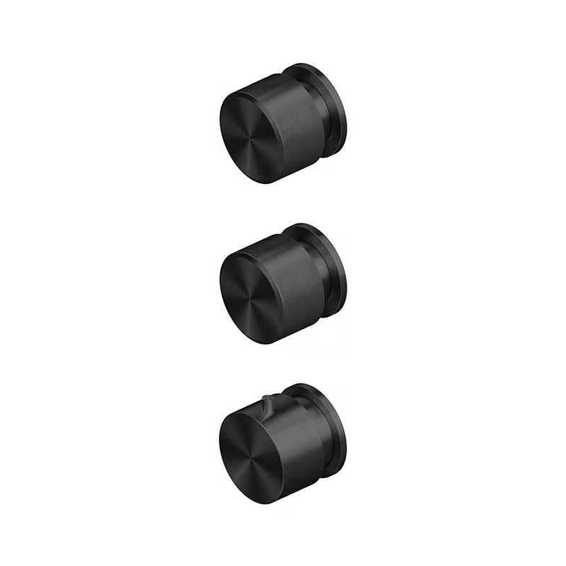 QuadroDesign STEREO 1649.0.00ON Смеситель термостатический из стены с 2-мя запорными вентилями, цвет Black Gold