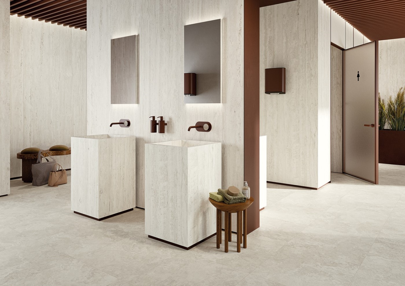 Керамогранит MIRAGE TRAVERTINO PEARLY CROSS EY 12 NAT SQ 60х60x0.9 (Италия)