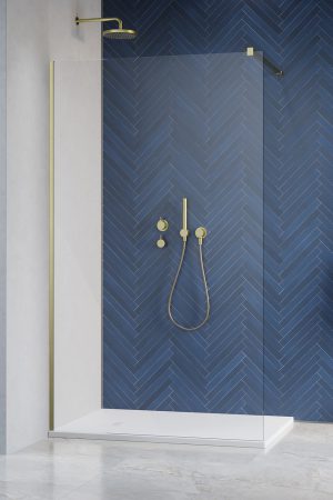 Modo X II Brushed Gold спецразмер от 300-1000 мм высота 2500-3000 мм прозрачное