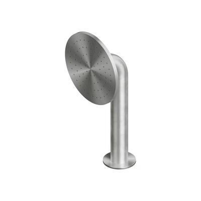 QuadroDesign Душевая программа DC010KITAS Ручной душ Ø 100мм на борт ванны, цвет Brushed Stainless Steel