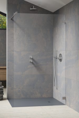Essenza Pro 8 Brushed Nickel Walk-in 125 прозрачное