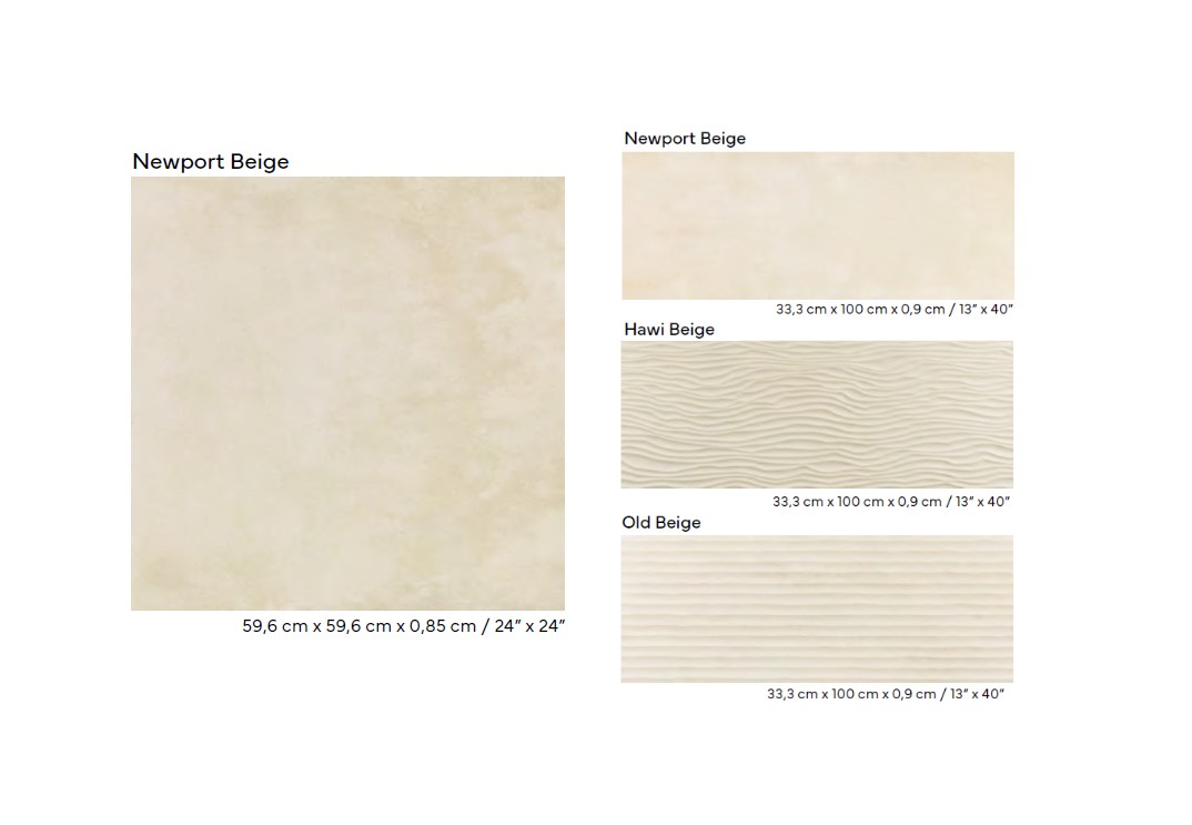 Керамическая плитка  PORCELANOSA OLD BEIGE 33.3x100х1.2 G-271