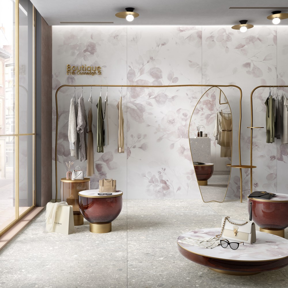 Керамогранит слэб MIRAGE AQUARELLE ROSE SP SQ 120х278х0.6 (Италия)