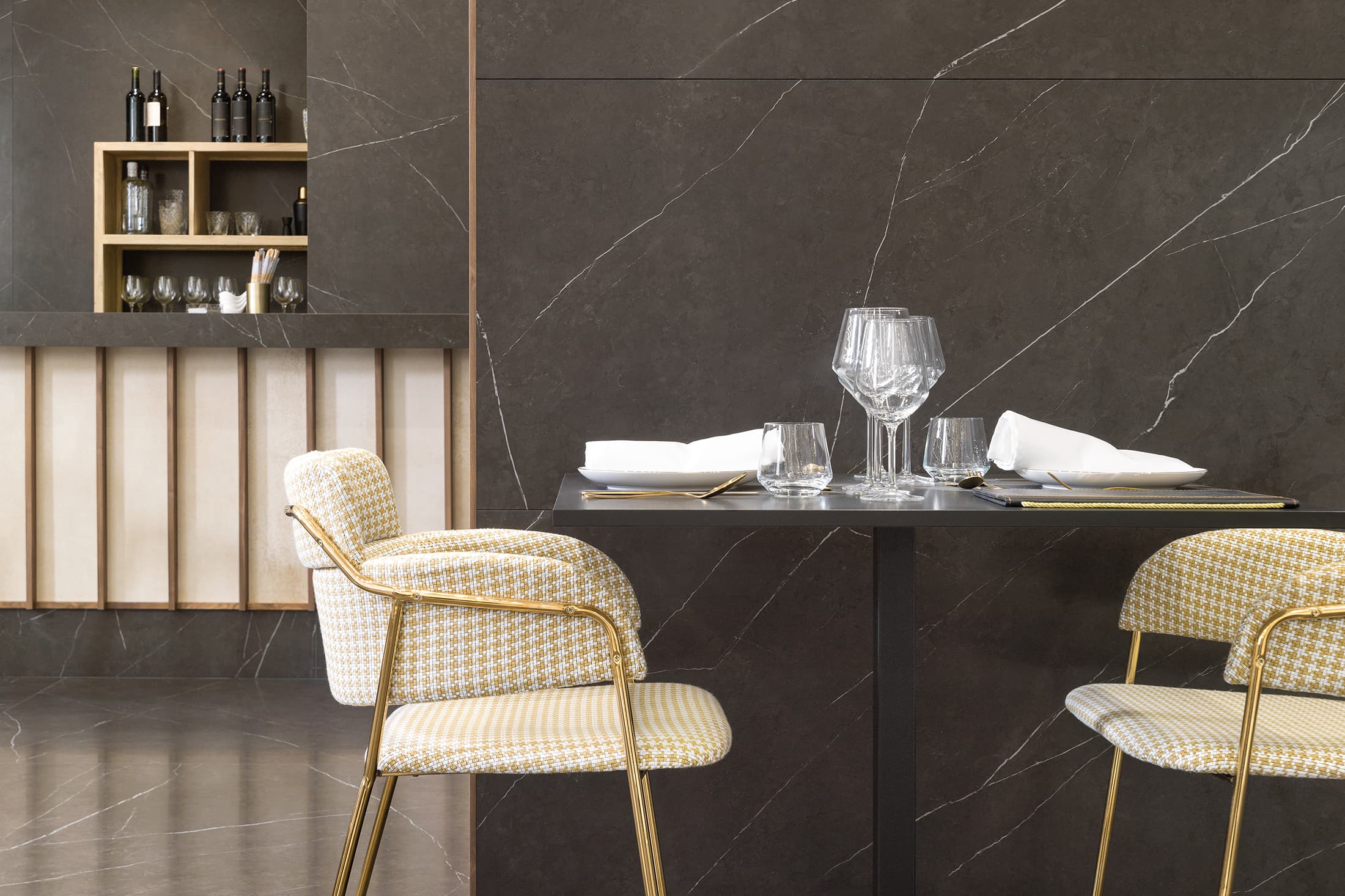 Керамогранит PORCELANOSA XLIGHT LIEM DARK 01 POLISHED 120х270 G-2705
