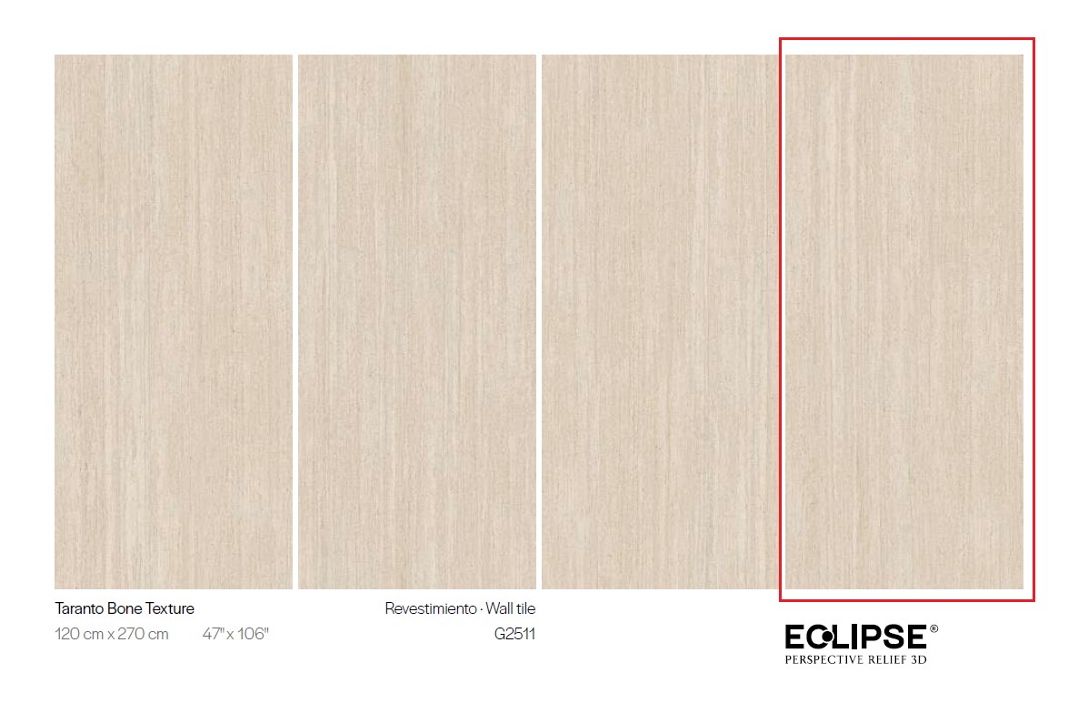 Керамогранит PORCELANOSA XLIGHT TARANTO BONE TEXTURE 04 120х270 G-2711