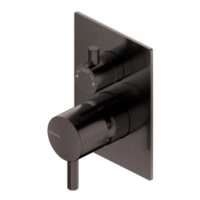 Ritmonio PR52GC111BLX Diametro35 S Смеситель встр. для ванны/душа BLX BRUSHED BLACK CHROME