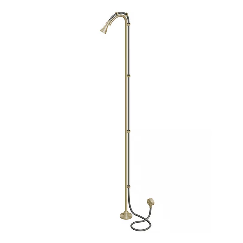 QuadroDesign Душевая программа CD021.2OC Душевая колонна, цвет Light Gold