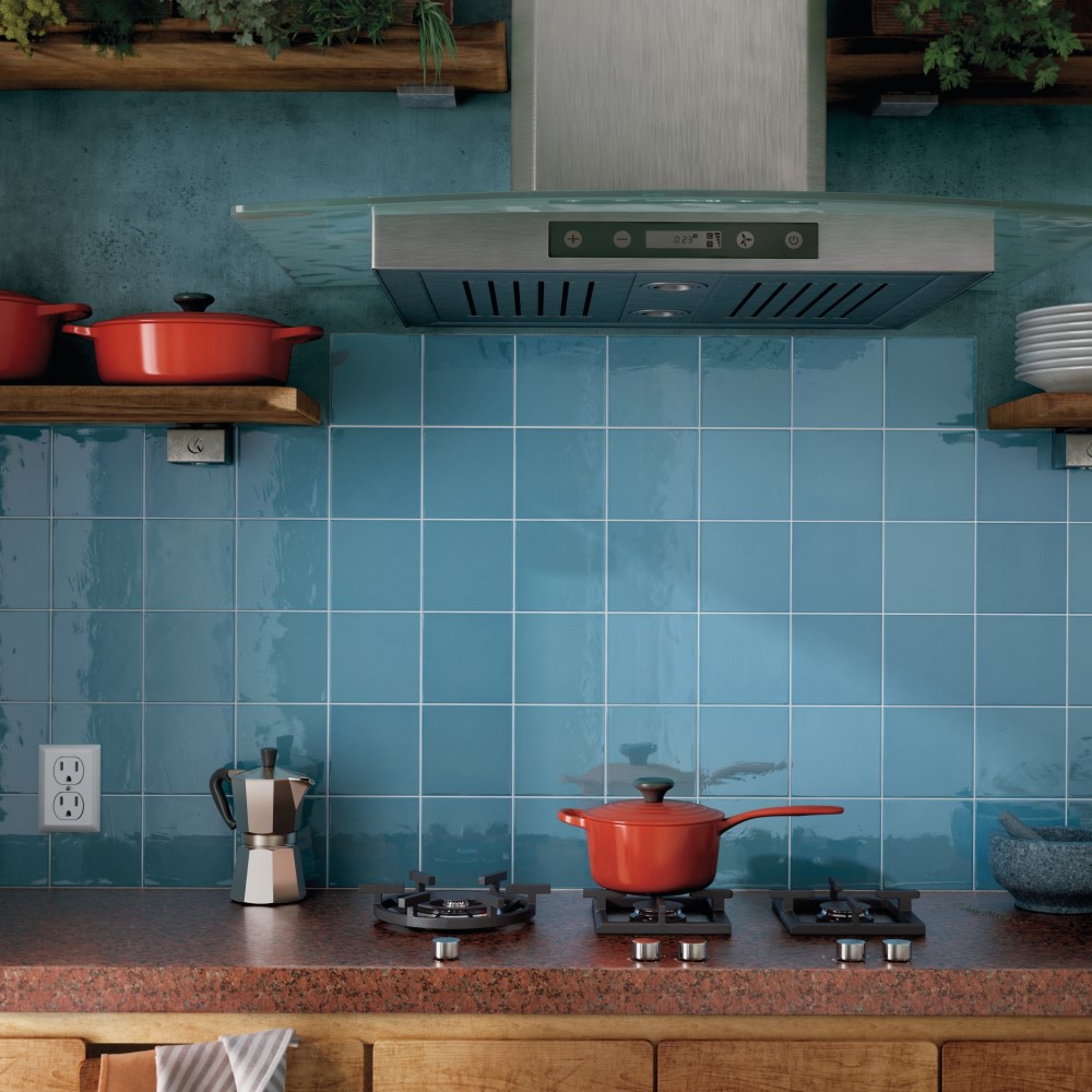 Керамическая плитка  EQUIPE VILLAGE AZURE BLUE 6.5х20 EQ-3