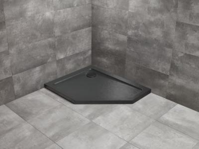 Душевой поддон Doros PT E 90x80 Stone чёрный