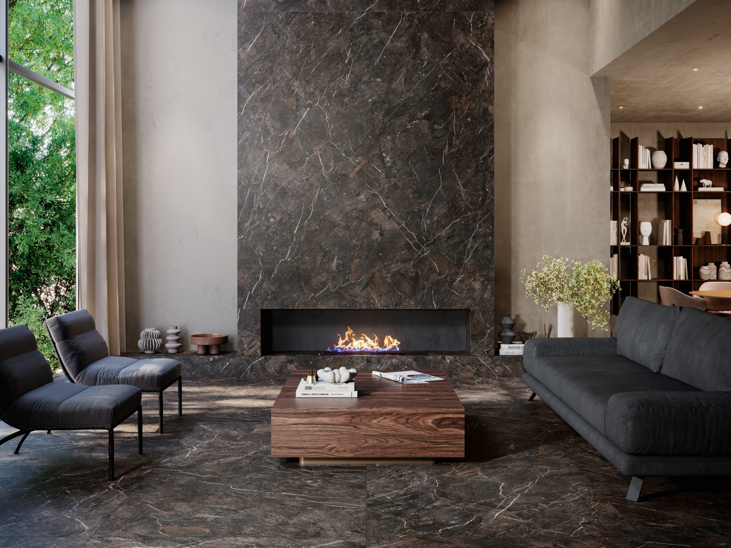 Керамогранит GRESPANIA COVERLAM BRECCIA IMPERIALE NATURAL 120х120x5.6