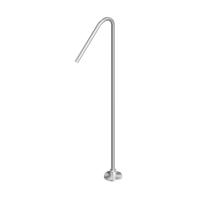 QuadroDesign Комплектующие BV021AS Свободностоящий излив для раковины, цвет Brushed Stainless Steel