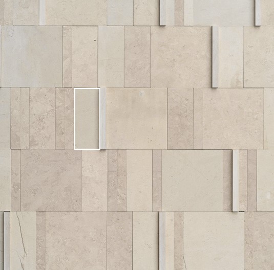 натуральный камень мелкий MIRAGE PECE BIANCA OL 03 TABULATE 8х20x2 (Италия)