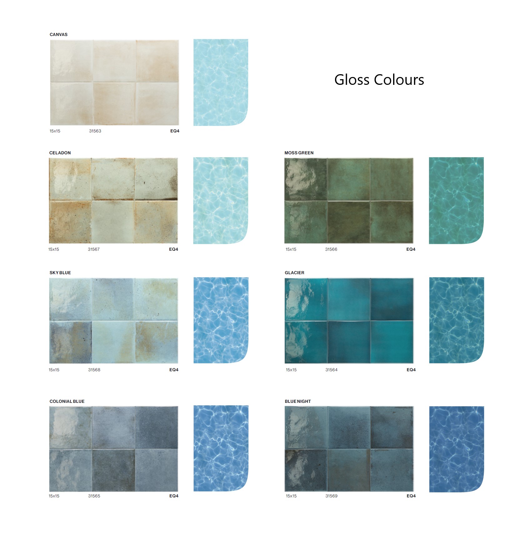 Керамогранит EQUIPE SPA&POOLS MOSS GREEN 15х15 EQ-4