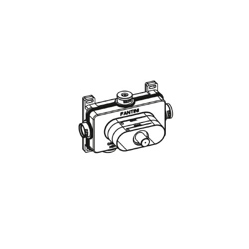 АКЦИЯ Fantini 1900D400A Термостатический встраиваемый смеситель для душа, 3/4'' Внутренняя часть