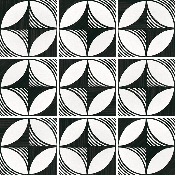 Керамогранит EQUIPE COMPASS B&W 20x20 EQ-5
