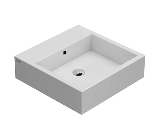 ™ GLOBO SCQ51BI Раковина для установки на столешницу STONE, размер 50x50 см, крепление в комплекте