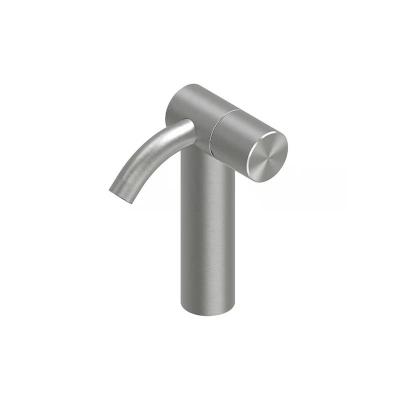 QuadroDesign HUM 2403TAS Смеситель для раковины на 1 отверстие из столешницы средний, цвет Brushed Stainless Steel
