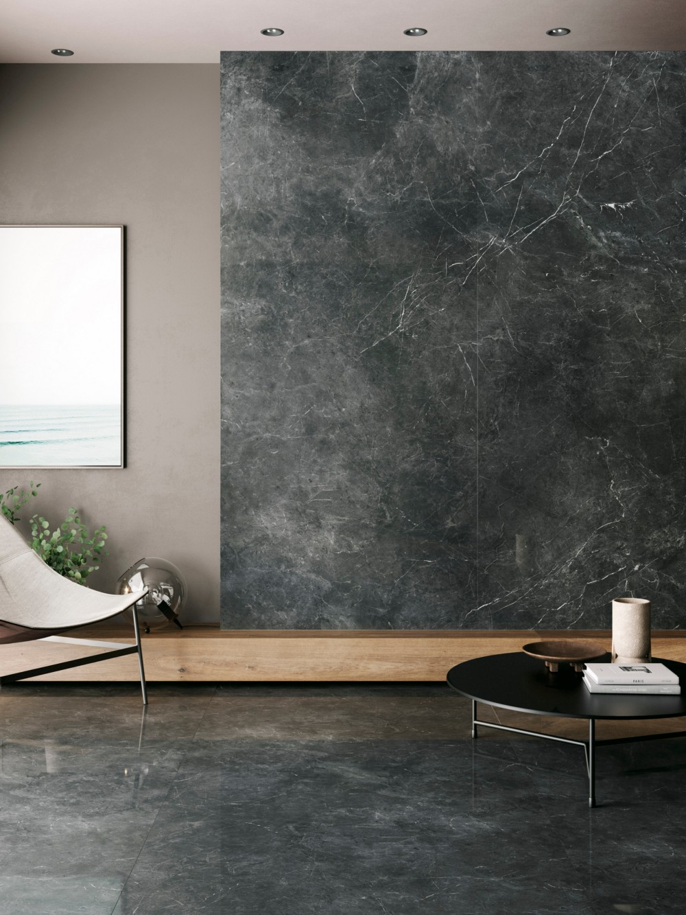 Керамогранит PORCELANOSA XLIGHT NERO VELLUTO POLISHED 120х270 G-2515