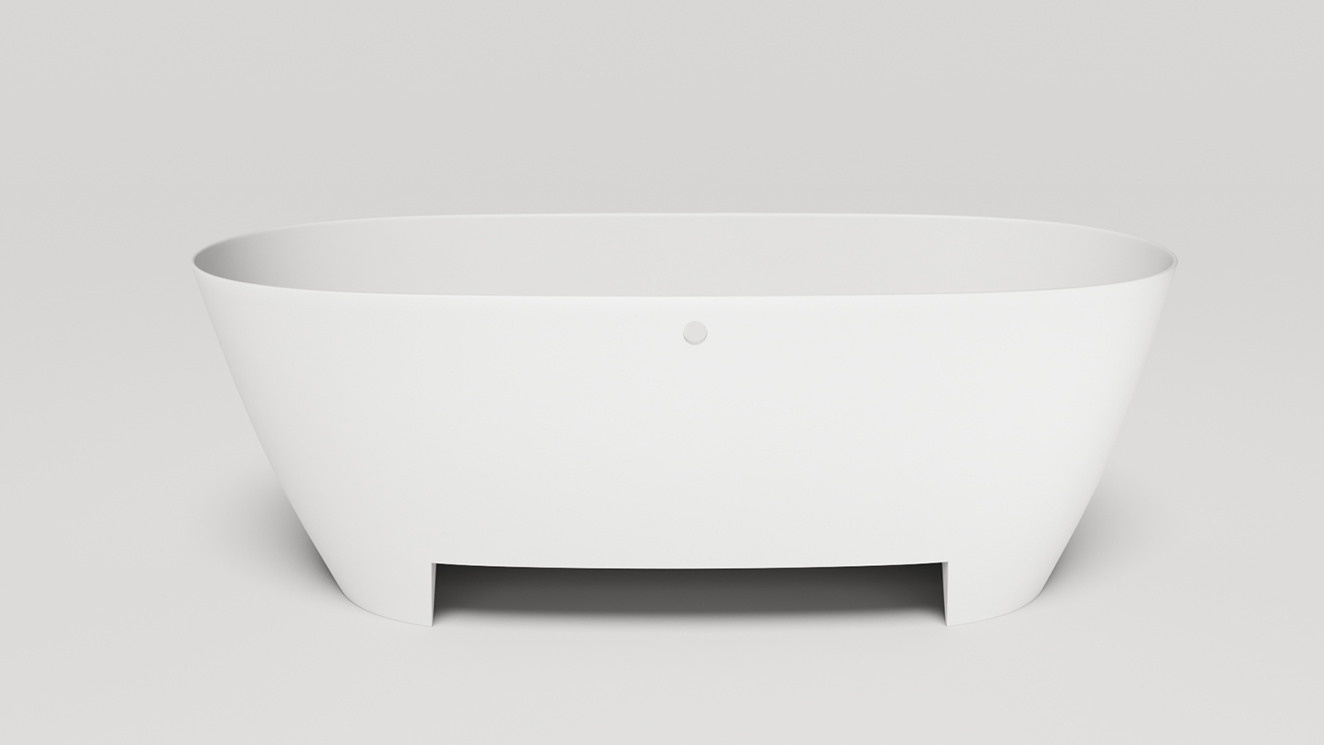 Отдельностоящая ванна SOFIA LIGHT (с переливом) из S-Sense 1640x760x585 мм (103711G)